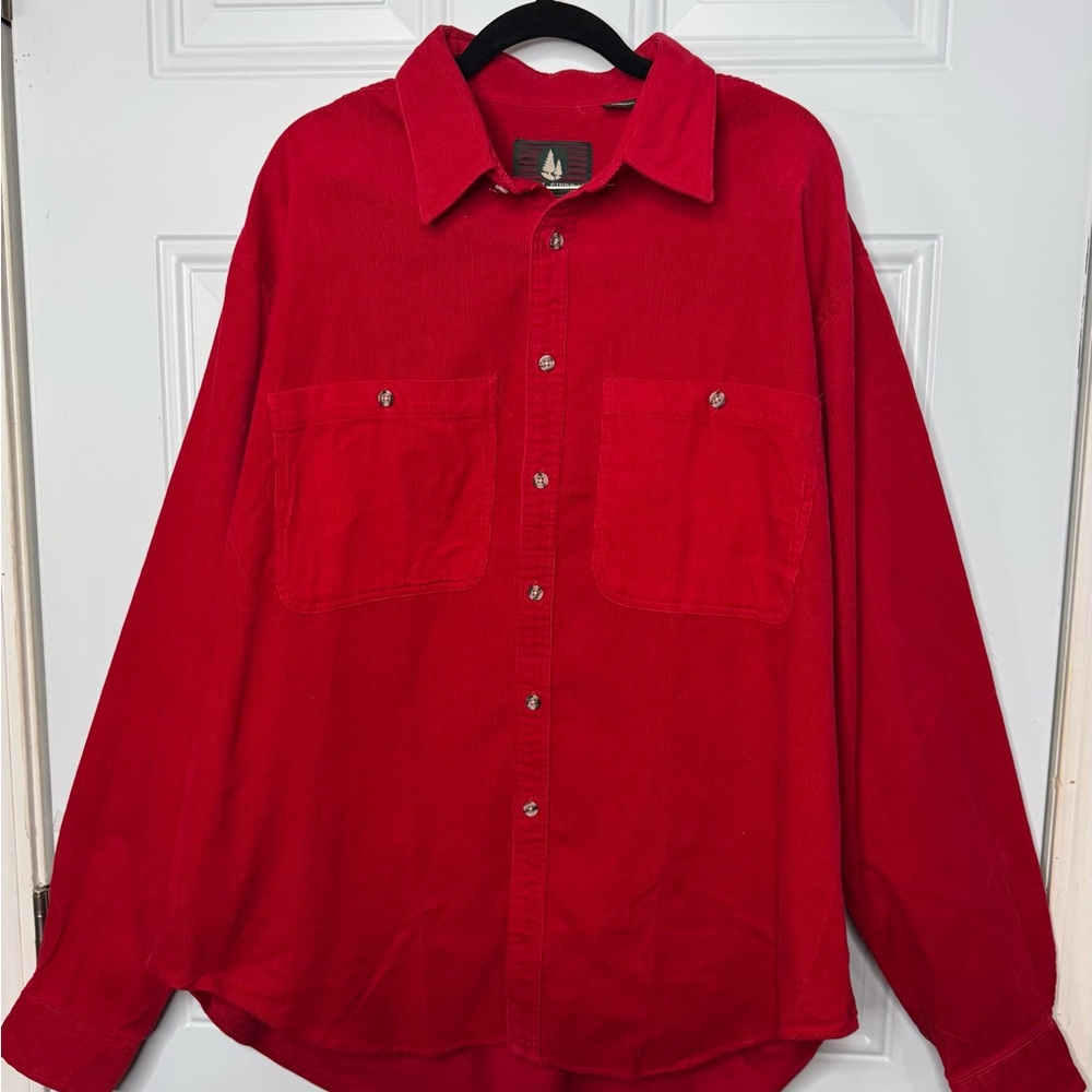 High Sierra Bold Red Dress Shirt